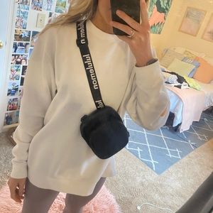 Lululemon black and white crossbody bag